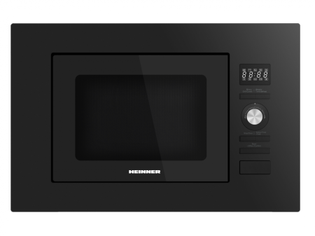 Electrocasnice mari - Cuptor cu Microunde Incorporabil HEINNER HMW-MDBI20GDBK, 20 L, 800 W, Grill 1000 W, 8 Programe, Display LED, Decongelare, Timer, Negru.