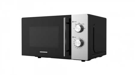 Cuptor cu microunde, putere 700W, capacitate 20 L, 5 trepte, timer, decongelare, Argintiu, HEINNER [1]