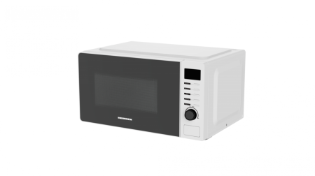 Cuptoare cu microunde - Cuptor cu microunde, putere 700W, capacitate 20 L, display digital, 5 trepte, 8 programe gatire, Alb, HEINNER