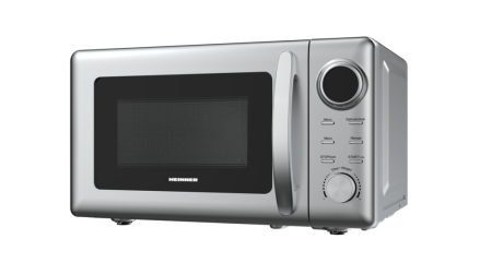 Cuptor cu microunde, putere 700W, capacitate 20 L, display digital, 5 trepte, 8 programe gatire, Argintiu, HEINNER [1]