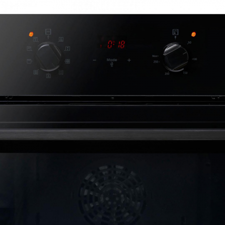 Cuptor electric incorporabil, display touch, volum 69 L, 9 programe, clasa A, grill, autocuratare, timer, ventilator, negru, Heinner [3]