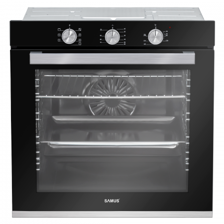 Cuptor electric incorporabil, putere 2500W, capacitate 80L, 7 functii, ventilator, clasa A, grill electric, Samus [1]