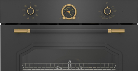 Cuptor electric incorporabil, rustic, 8 programe, capacitate 72 L, clasa A, grill, convectie, Antracit, BEKO [2]