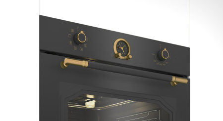 Cuptor electric incorporabil, rustic, 8 programe, capacitate 72 L, clasa A, grill, convectie, Antracit, BEKO [3]