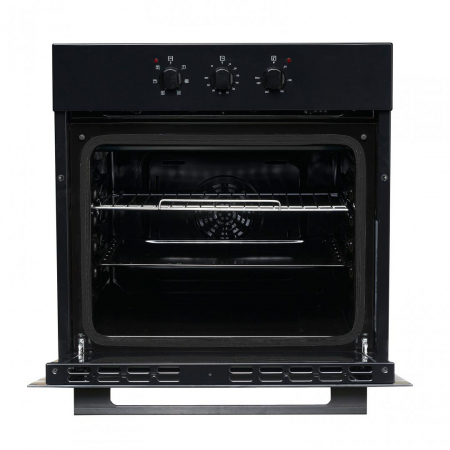 Cuptor electric incorporabil, volum 65 L, 6 programe, clasa A, grill, timer, ventilator, negru, Heinner [3]