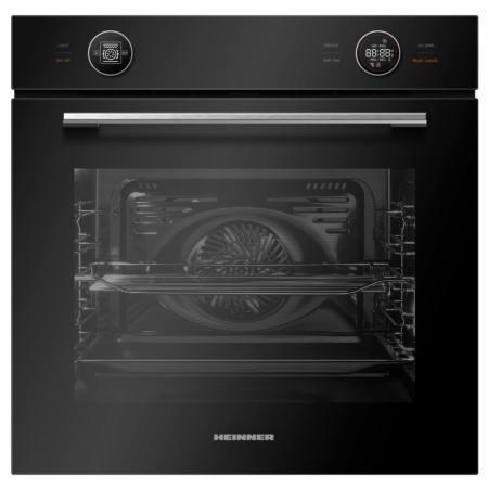 Electrocasnice mari - Cuptor Incorporabil HEINNER HBO-M7210GCDRC-GBK, 72 L, Clasa A+, 10 Funcții, Display Touch, Grill, Ventilație, Pizza, Autocurățare Catalitică, Sticlă Neagră.