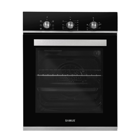 Casa & Gradina - Cuptor incorporabila, capacitate 43 L, 6 functii, timer, grill, ventilatie, 45 cm, convectie, clasa A, Negru, SAMUS