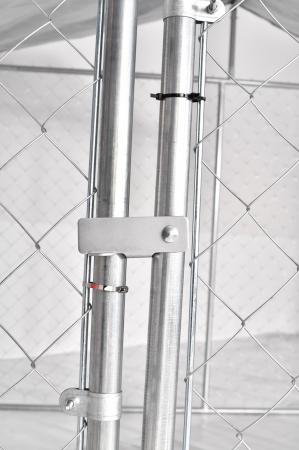 Cusca, padoc, tarc animale, caini, pasari, otel galvanizat, 2x2x1,5m, protectie soare si ploaie, Micul Fermier MF-TC1001-S001-G01 [7]