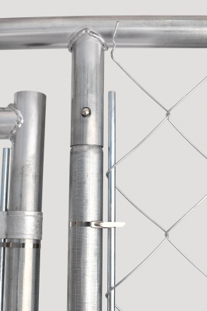 Cusca, padoc, tarc animale, caini, pasari, otel galvanizat, 3x3x2,2m, protectie soare si ploaie, Micul Fermier MF-TC1002-S001-G01 [7]