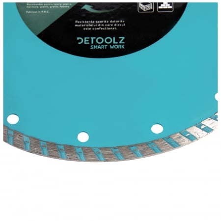 Disc diamantat, turbo, 230x25.4x7mm, Detoolz DZ-C281 [1]