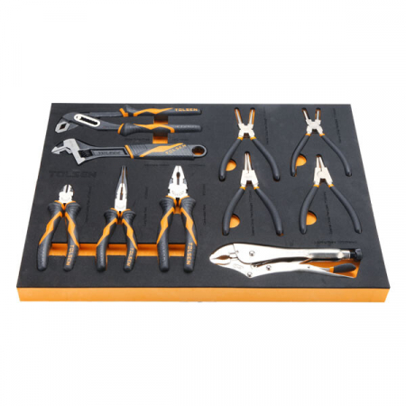 Dulap cu rotile, set scule si unelte, metalic, 179 piese, Tolsen 85411 [4]