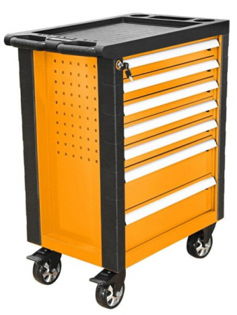 Echipamente & Genti transport - Dulap metalic pe roti pentru scule si unelte, 958X766X465 MM, 7 sertare, Tolsen 80307