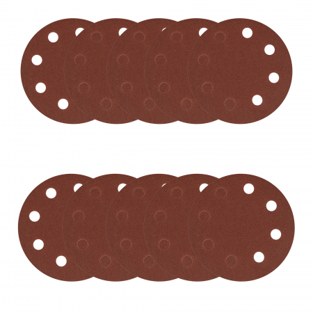 Slefuitoare - Set 10 bucati, hartie abraziva, P150, 8gauri, 180mm, DZ-C276