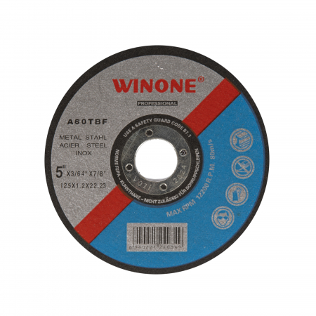 Scule Electrice - Disc abraziv, pentru metal, 125 mm, 10buc/set, DZ-C295