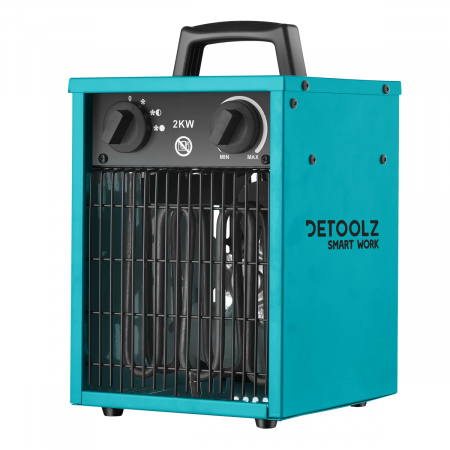 Aeroterme - Aeroterma electrica industriala 25/1000/2000W, Detoolz DZ-EI110