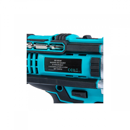 Masina de gaurit / insurubat 2 acumulatori Li-Ion 18V Detoolz DZ-SE128 [2]