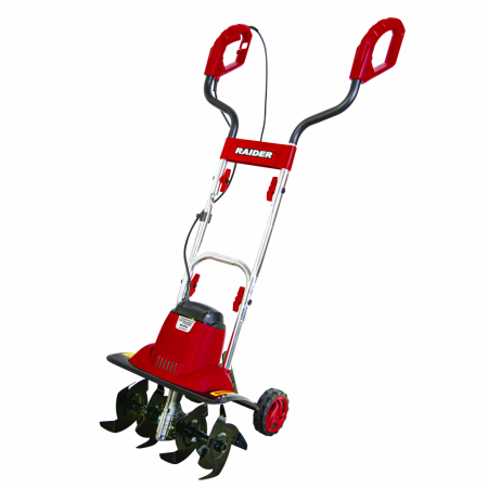 Motocultoare pe Benzina - Electrocultor, 230V, 1000W, 365mm, cu roti, Raider RD-ET03