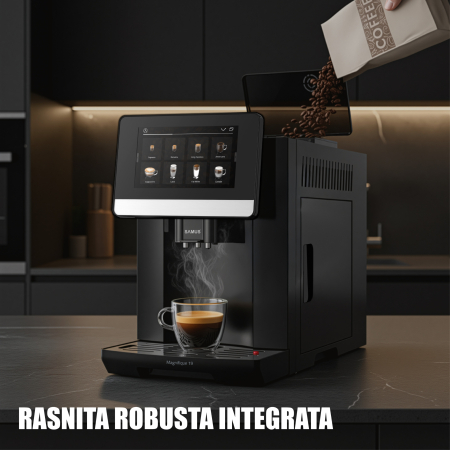 Espressor cafea, automat, 20 tipuri de bauturi, 19 bar, ecran touch, spumare lapte, rasnita profesionala, rezervor 1.7 L ,  SAMUS Magnifique 19 [9]