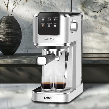 Espressor cafea, manual, slim, cafea macina + capsule, pompa presiune 20 bari, 5 tipuri de bauturi, rezervor de apa 1.2 L, SAMUS [6]