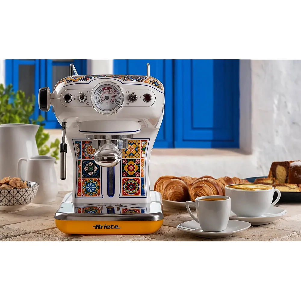 Espressor cafea, manual, vintage, putere 850 W, 15 bar, rezervor 900 ml, cafea macinata & ESE pods,  ARIETE Positano [1]