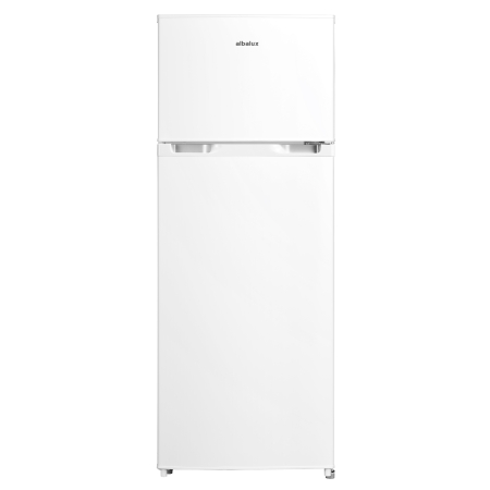 Casa & Gradina - Frigider cu 2 usi, capacitate 204 litri, usi reversibile, lumina Led, termostat, Alb, ALBALUX