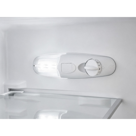 Frigider cu 2 usi, capacitate 211 L, rafturi sticla, lumina LED, H 144 cm, Alb, LDK [5]