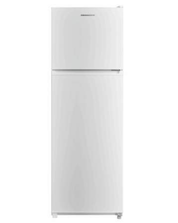 Frigidere - Frigider cu 2 usi, capacitate 294 L, lumina LED, usi reversibile, 4 rafturi sticla, Alb, HEINNER