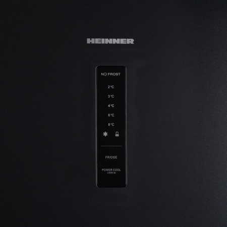 Frigider cu 2 usi, capacitate 413 L, dozator apa, congelator, display digital, compresor inverter, full No FROST, lumina LED, Inox Antracit, HEINNER [2]