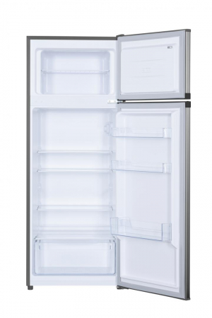 Frigider cu 2 usi, congelator, capacitate 206 L, LED, aspect INOX, HEINNER [1]