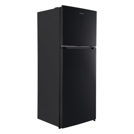 Frigider cu 2 usi, congelator, capacitate 415 L, full No FROST, lumina LED, usi reversibile, compresor inverter, Negru, HEINNER [1]