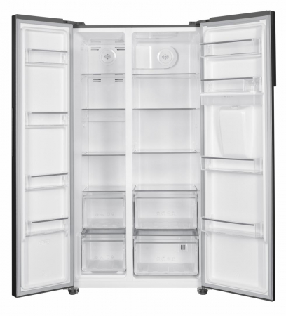 Frigider cu 2 usi, side by side, No-Frost, capacitate 529L, congelator, E++, functie Smart, touch, INOX, HEINNER [5]