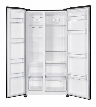 Frigider cu 2 usi, side by side, No-Frost, capacitate 532L, congelator, E++, functie Smart, touch, negru, HEINNER [1]