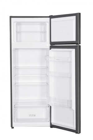 Frigider cu Două Uși HEINNER HF-H2206BKF+, 206 L, Clasa F, Congelator 37 L, Termostat Reglabil, LED, Uși Reversibile, H 143 cm, Negru. [1]