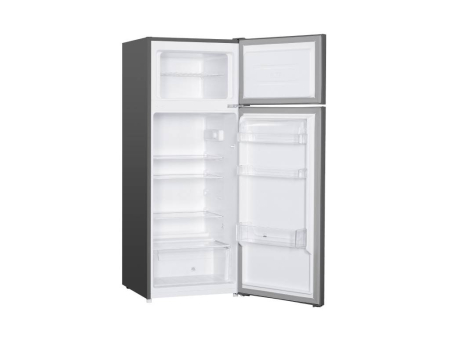 Frigider cu două uși TESLA RD2101HSE, 206 L, Clasa E, Iluminare LED, Uși Reversibile, H 143 cm, Argintiu [1]