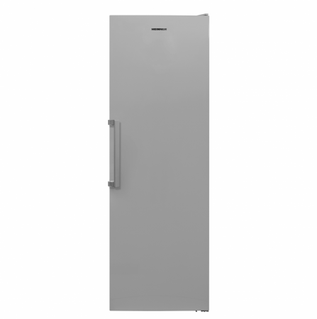 Frigidere - Frigider cu o usa, capacitate 389 L, functie super racire, 4 rafturi sticla, clasa E, argintiu, HEINNER