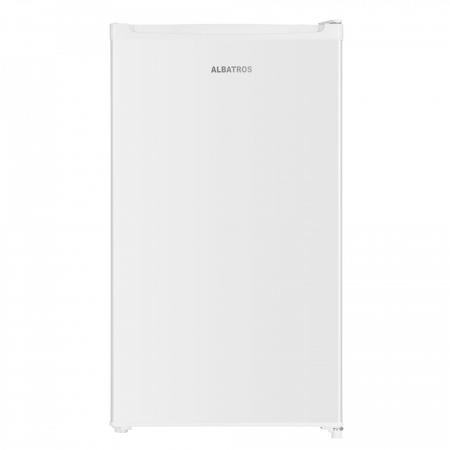 Frigidere - Frigider cu o usa, capacitate 90 L, termostat reglabil, lumina interior, 2 rafturi, usa reversibila, Alb, ALBATROS