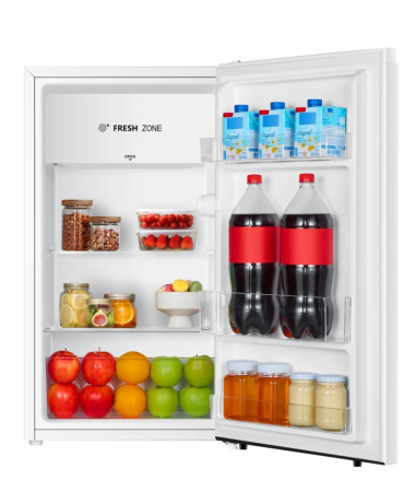 Frigider cu o Ușă HEINNER HF-N94F+, 94 L, Clasa F, Răcire Statică, Termostat Reglabil, LED, Ușă Reversibilă, H 84,2 cm, Alb. [1]