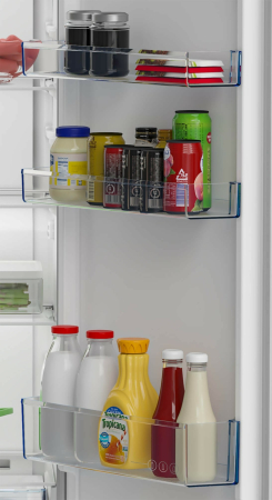 Frigider cu o usa, NO FROST, capacitate 365 L, clasa E, usa reversibila, rafturi sticla, Argintiu, BEKO [5]