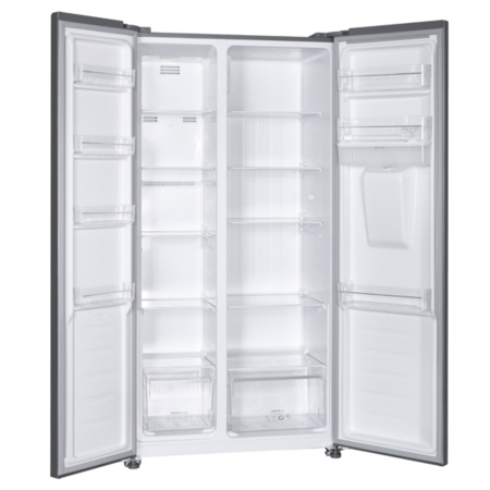 Frigider side by side, 2 usi, capacitate 439 L, dozator de apa, Full NO FROST, dual inverter, afisaj LED, INOX, SAMUS [2]
