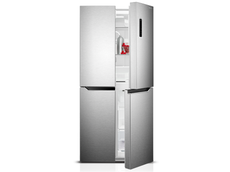 Casa & Gradina - Frigider Side by Side, capacitate 362 L, Full No Frost, motor inverter, display LED, H 180 cm, Inox,TESLA
