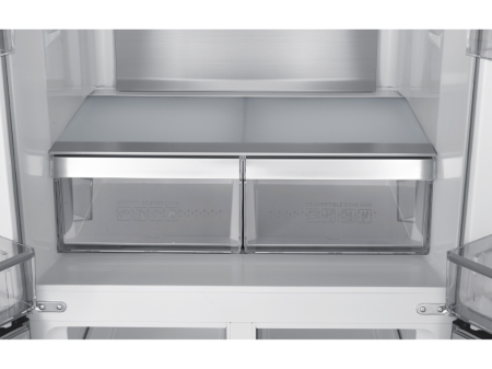 Frigider Side by Side, capacitate 466L, Full No Frost, motor inverter, zona convertibila,  display LED, H 180 cm, Sticla Negru, TESLA [7]