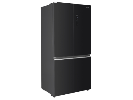 Frigider Side by Side, capacitate 466L, Full No Frost, motor inverter, zona convertibila,  display LED, H 180 cm, Sticla Negru, TESLA [1]
