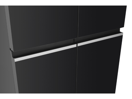 Frigider Side by Side, capacitate 466L, Full No Frost, motor inverter, zona convertibila,  display LED, H 180 cm, Sticla Negru, TESLA [2]