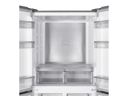 Frigider Side by Side, capacitate 466L, Full No Frost, motor inverter, zona convertibila,  display LED, H 180 cm, Sticla Negru, TESLA [10]