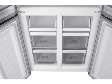 Frigider Side by Side, capacitate 466L, Full No Frost, motor inverter, zona convertibila,  display LED, H 180 cm, Sticla Negru, TESLA [8]