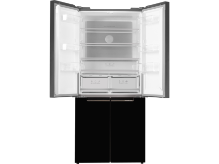 Frigider Side by Side, capacitate 466L, Full No Frost, motor inverter, zona convertibila,  display LED, H 180 cm, Sticla Negru, TESLA [5]