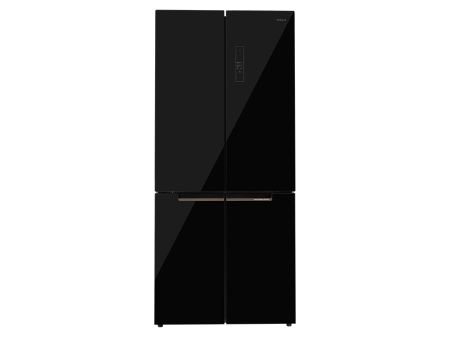 Casa & Gradina - Frigider Side by Side, capacitate 511 L, Full No Frost, motor inverter, display LED, H 190 cm, Negru, TESLA