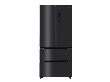 Casa & Gradina - Frigider Side by Side, capacitate 512 L, Full No Frost, motor inverter, display LED, H 190 cm, Negru, TESLA