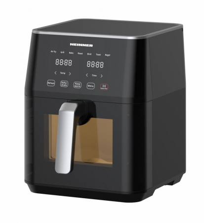 Electrocasnice mici - Friteuza cu aer cald, Cyclonefry, capacitate 7L, panou digital, 10 programe, 1800W, Heinner