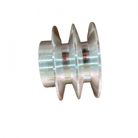 Fulie motor, dubla, ax 6 caneluri, diametru 80-25mm [1]